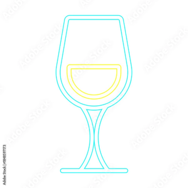 Obraz Beer Doodle Neon Illustration