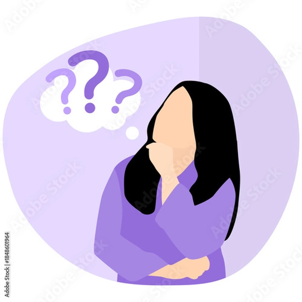 Obraz People Thinking Illustration