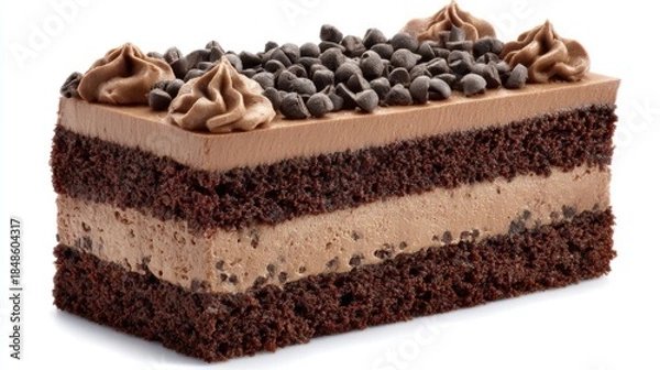 Obraz a chocolate cake slice