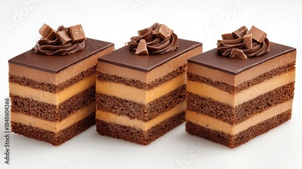 Fototapeta a chocolate cake slice