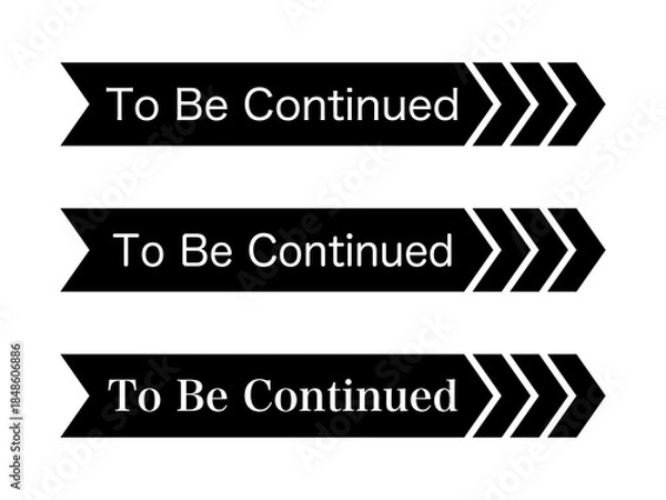 Obraz 「To Be Continued」矢印素材セット