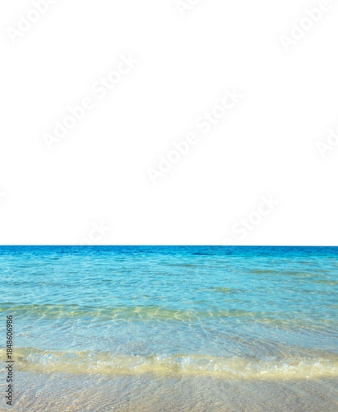 Obraz blue sea isolated on white background