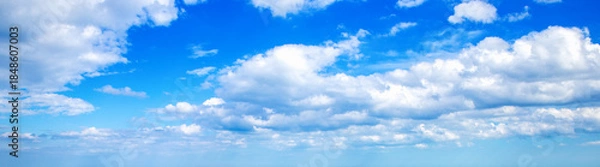 Obraz White clouds in blue sky