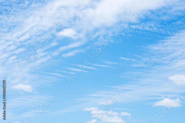 Obraz White clouds in blue sky