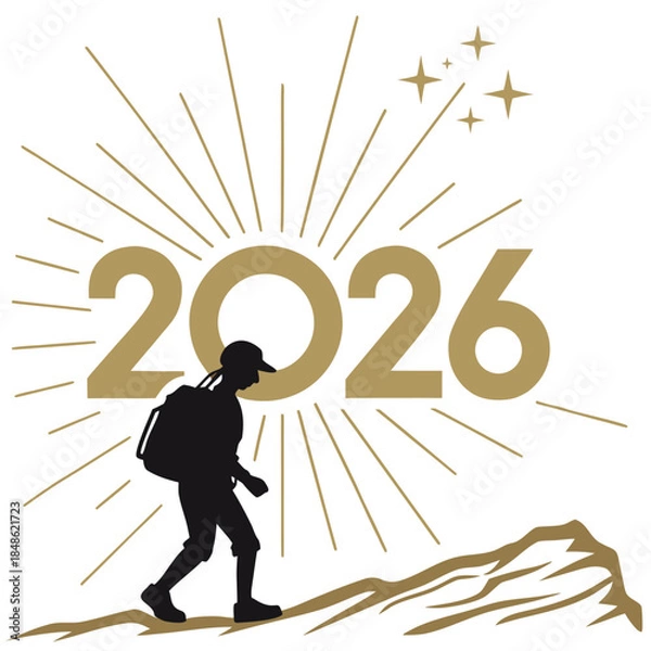 Fototapeta 2026 happy new year vector 