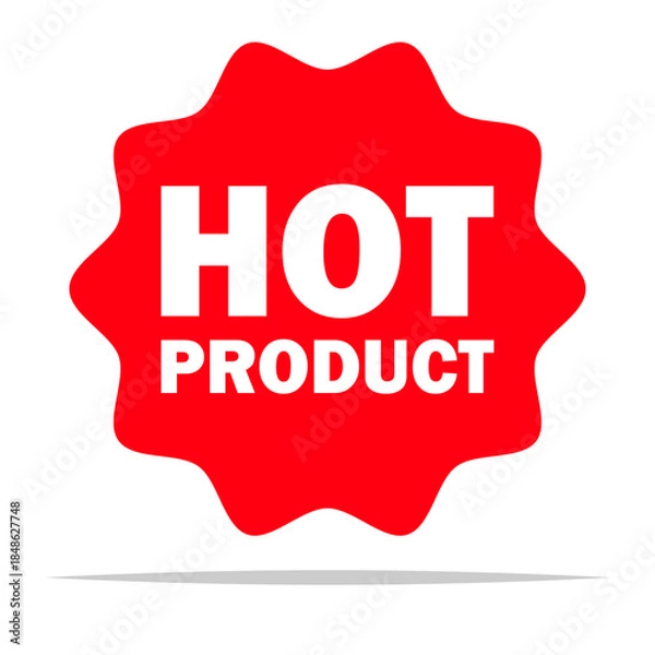 Obraz Hot product label icon vector isolated illustration