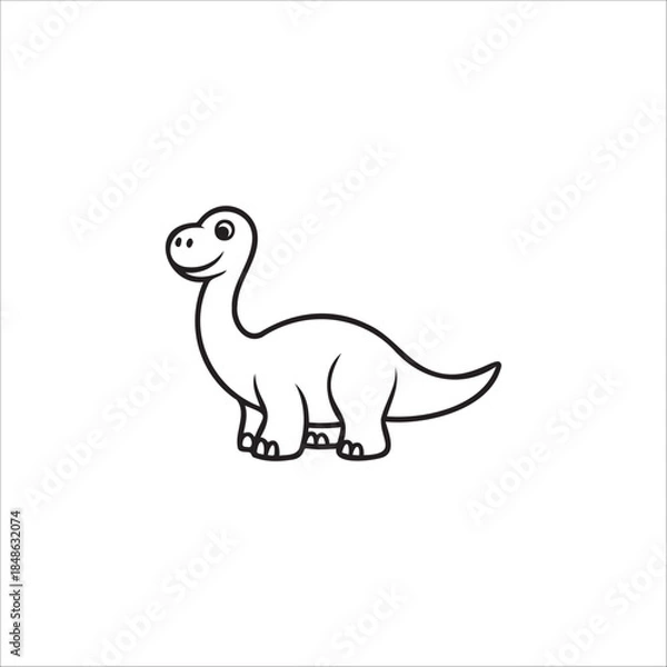 Fototapeta Dinosaur Vector EPS file Illustration 