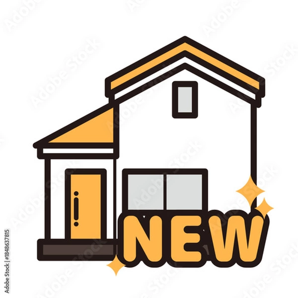 Fototapeta シンプルな家のアイコン+NEW