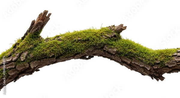 Fototapeta Tree trunk isolated on a transparent background