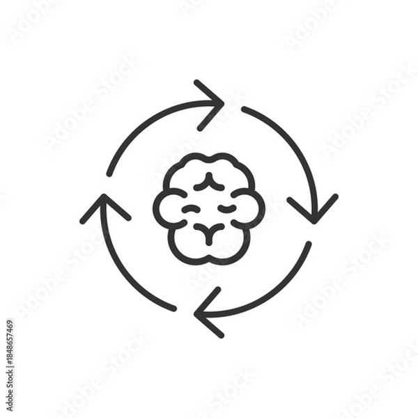 Obraz Brain Refresh Icon
