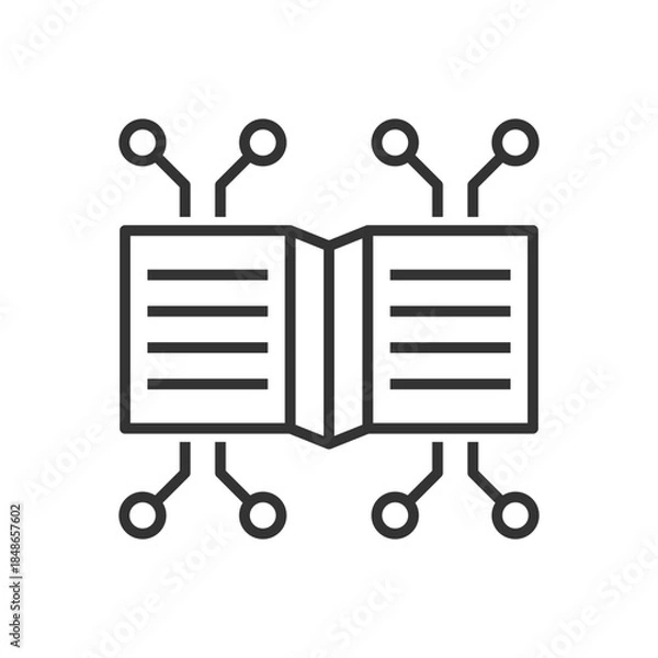 Obraz Ai Book Icon - Smart Book Icon