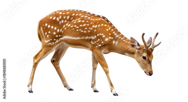 Fototapeta Deer isolated on a transparent background