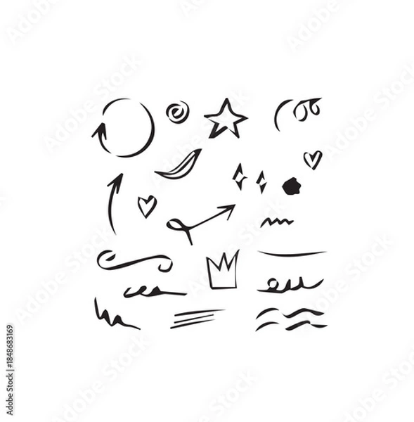 Obraz  swash icon set