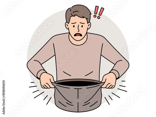 Obraz Man Experiencing Sudden Weight Loss