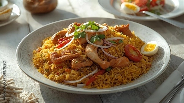 Obraz Chicken biryani