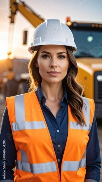 Obraz Engineer at Sunset.