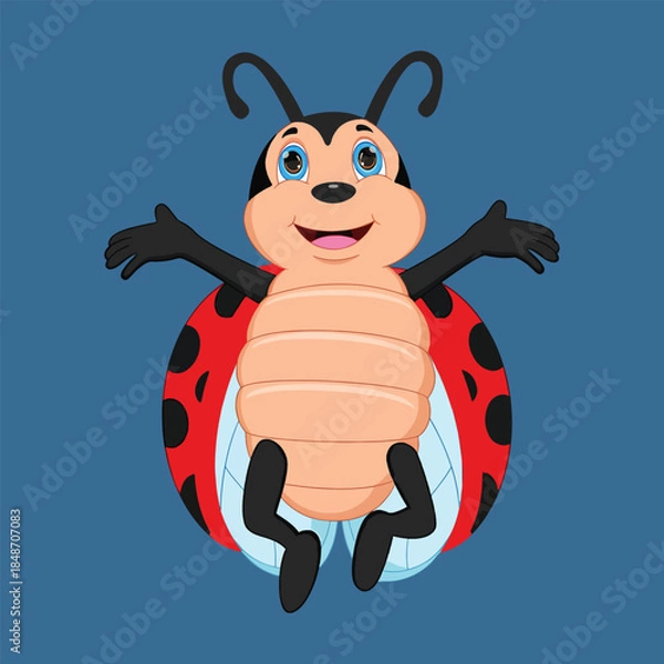 Obraz funny cartoon bug