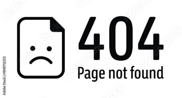 Obraz 404 Error. Page not found banner. Error 404 page