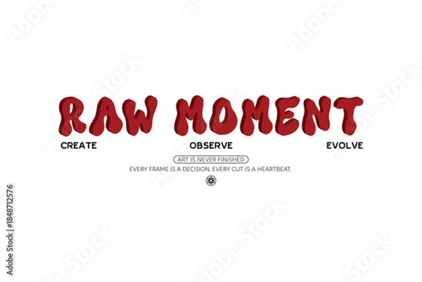 Obraz urban retro cinematic typography elements