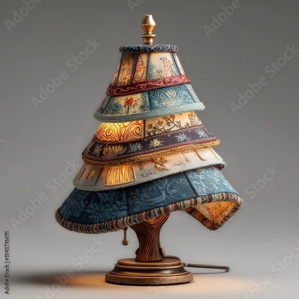 Fototapeta Modern Christmas tree. Generative AI