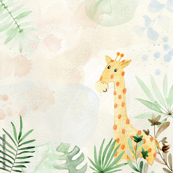 Obraz Watercolor frame.