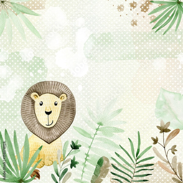 Obraz Watercolor frame.