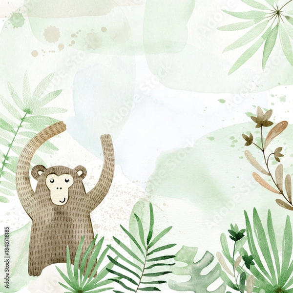 Obraz Watercolor frame.