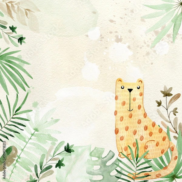 Obraz Watercolor frame.