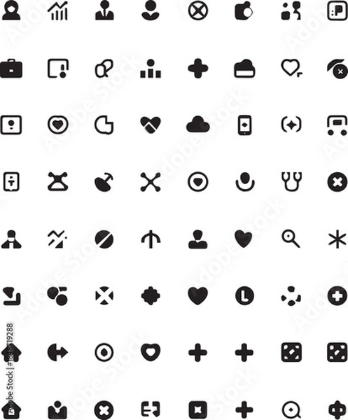 Fototapeta Modern Flat Icons User Interface