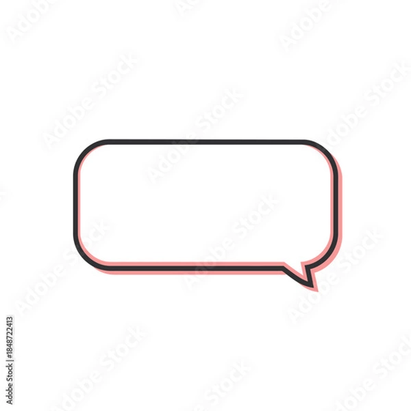 Obraz chat icon on a white background