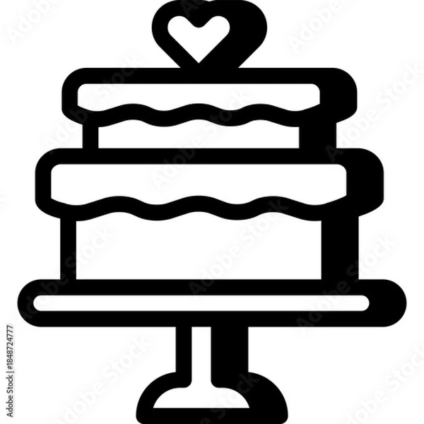 Obraz Wedding Cake Icon