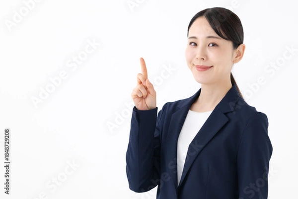 Obraz 指差しをする女性