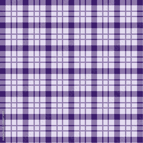 Obraz Vibrant purple and white plaid pattern for design projects