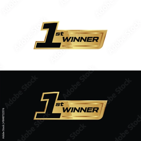 Obraz Gold First Place Winner Badge