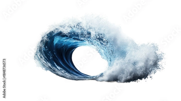 Obraz Ocean Wave with Transparent Background