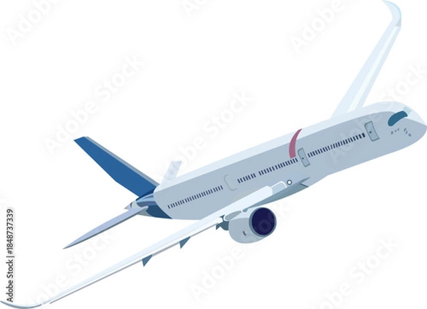 Obraz Vector passenger plane taking off.eps