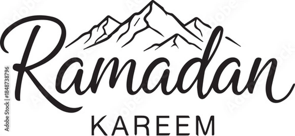 Obraz ramadan kareem calligraphy,