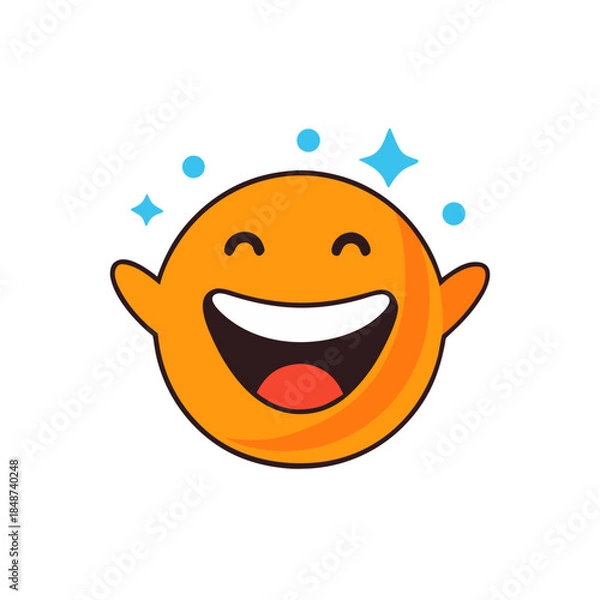 Obraz smiling sun with smile