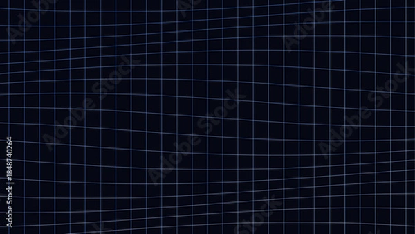 Obraz Abstract Intersecting Wave Vector Grid Background With Smooth Curved Blue Lines