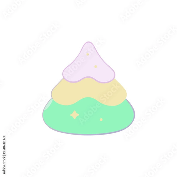 Obraz vector illustration of a cake