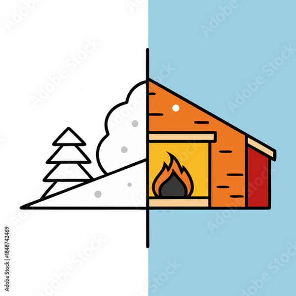 Obraz house in the mountains