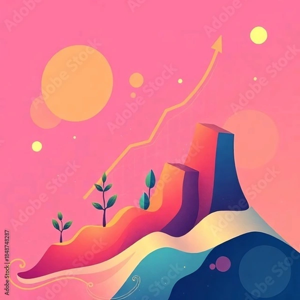 Obraz vector illustration of an abstract background