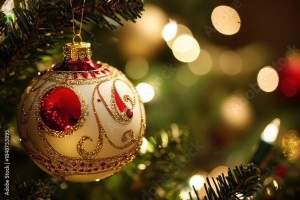 Obraz christmas decoration on a tree