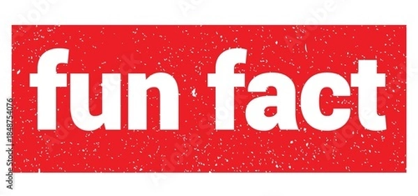 Fototapeta fun fact text written on red stamp sign.