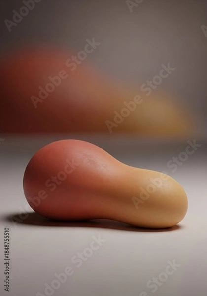 Obraz Smooth Gradient Form Rendering with Organic Visual Appeal and Soft Colors