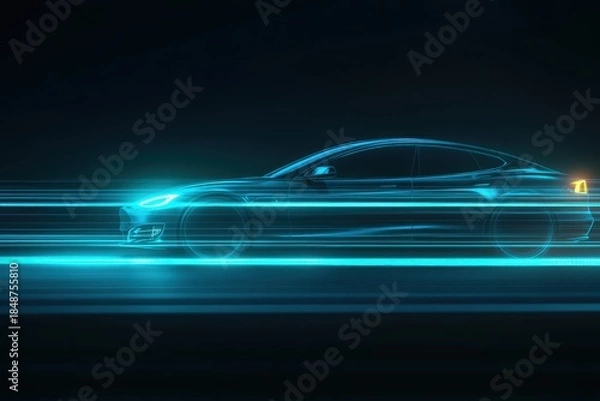 Obraz traffic in the night