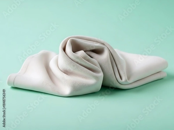 Obraz Elegant drapery: Soft fabric gracefully draped on a serene background