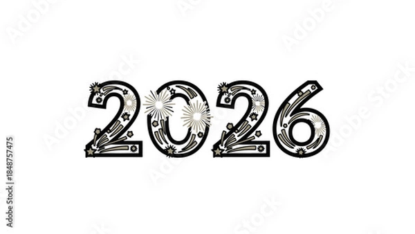 Obraz New Year 2026 Celebration Concept