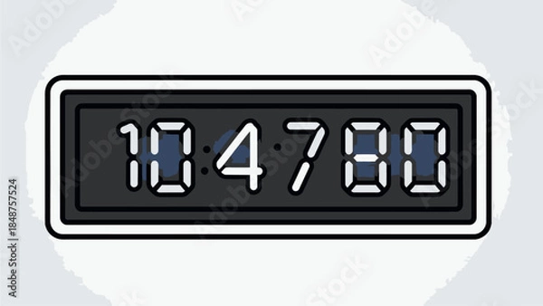 Obraz Digital Timer Display Showing 10 47 80