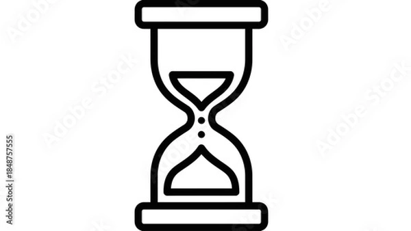Obraz Hourglass Illustration on White Background